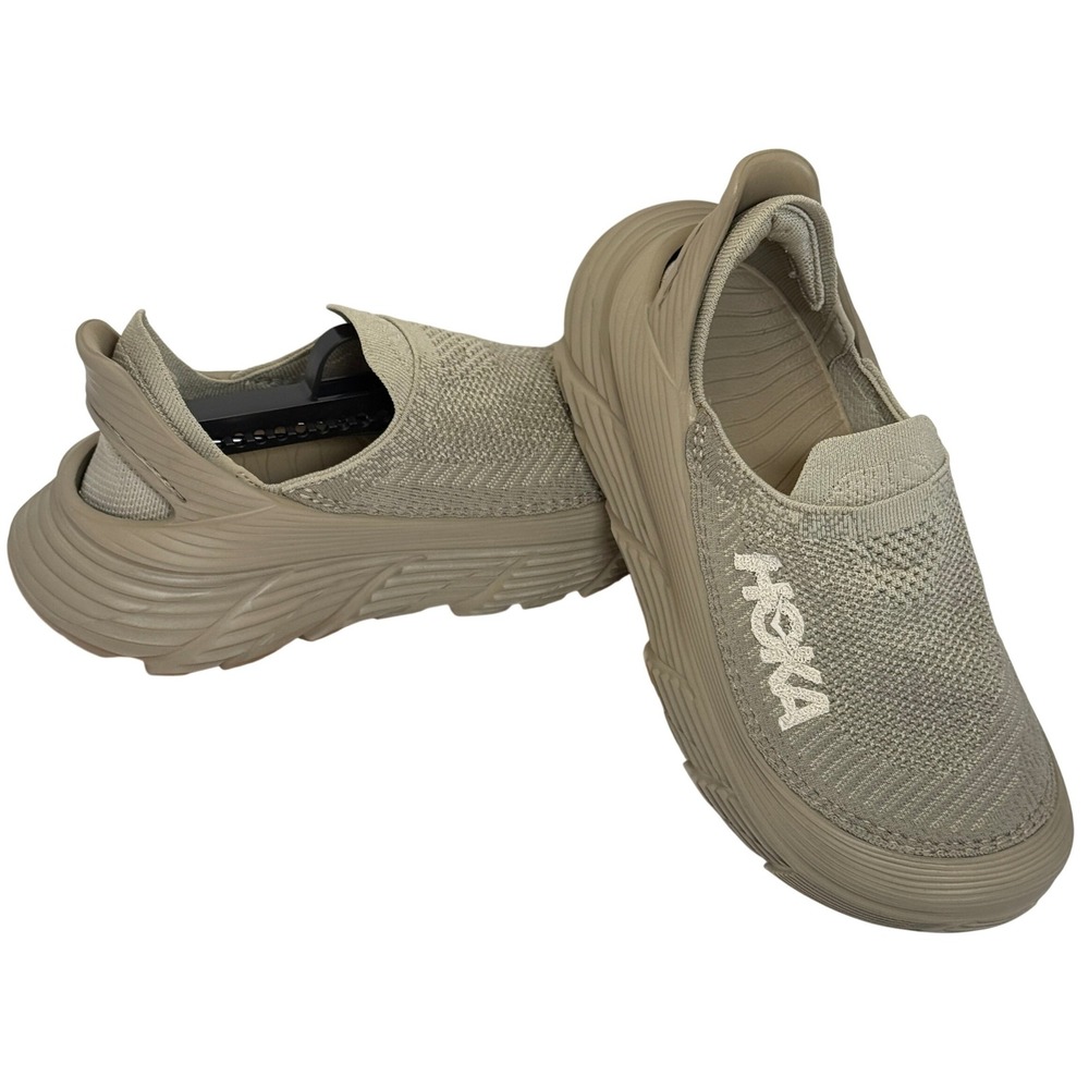 Hoka One One Restore TC Women 8 Dune Tan Slip On Recovery Sneaker 1134532 DOTN